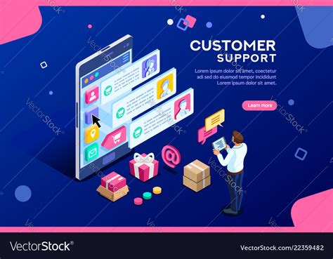 commercial support editable banner royalty  vector image