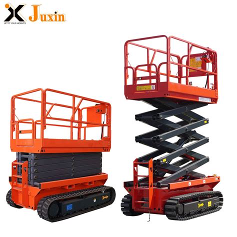 All Terrain Scissor Lifts 16m Electric Hydraulic Aerial Working Scissor