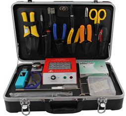 Professional Fiber Optic Connector Termination Tool Kit , Fiber Optic ...