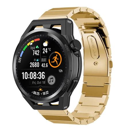 Huawei Watch GT Metallarmband Gold Smartwatcharmbaender De