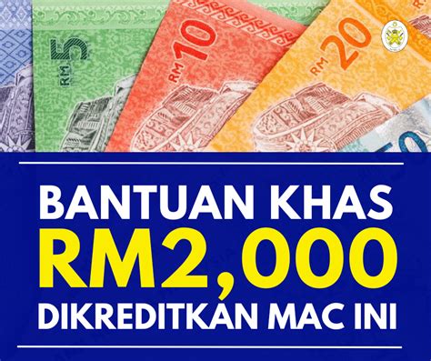 Bantuan Khas Kewangan Rm Dikreditkan Mac Ini Berikut Senarai