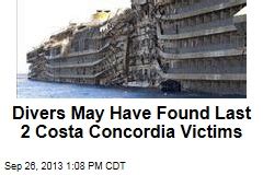 Divers May Have Found Last 2 Costa Concordia Victims