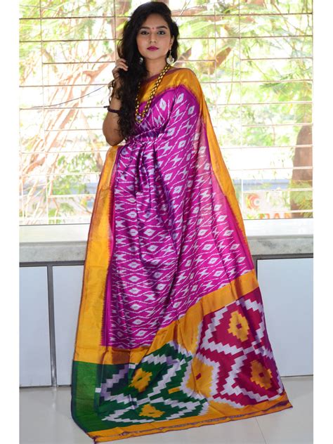 Pure Silk Ikat Pochampally Saree