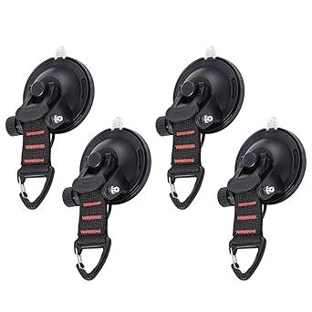 Suction Cups With Straps D Ring 4Pcs Heavy Duty Suction Cups Anchor