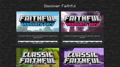 How to download Faithful texture pack for Minecraft