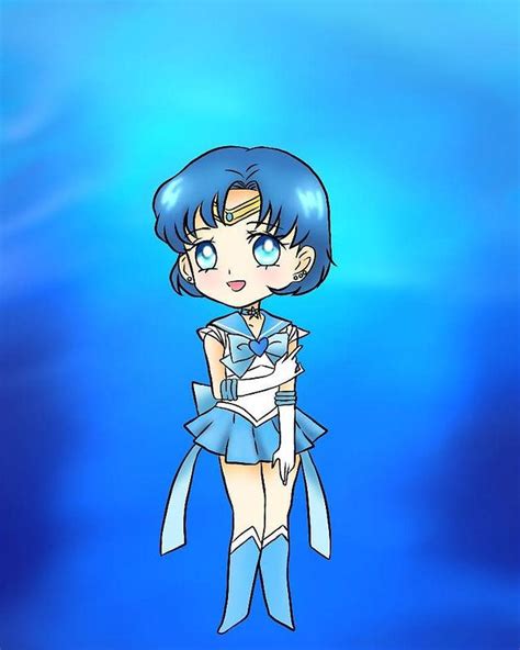 Super Sailor Mercury Chibi Style By Usagijoyresma On Deviantart