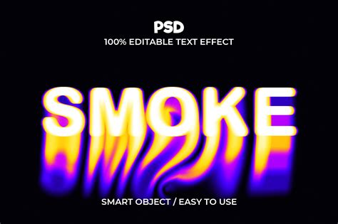 Smoke Editable Psd Text Effect Style Graphic By Mriajul838 · Creative