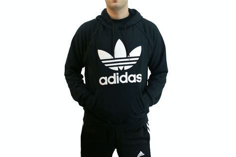 Venta Buzo Adidas Negro Con Capucha En Stock