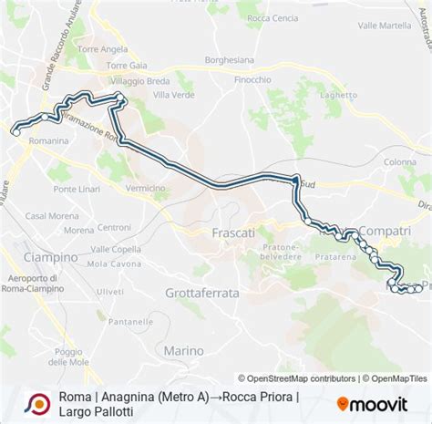 Linea Cotral Orari Fermate E Mappe Roma Anagnina Metro A Rocca