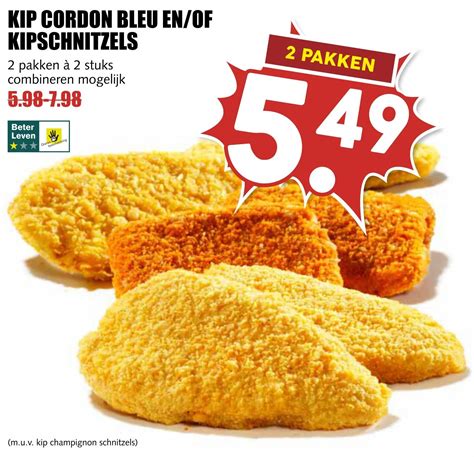 Kip Cordon Bleu En Of Kipschnitzels Aanbieding Bij MCD Supermarkt