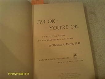 I M Ok You Re Ok Harris M D Thomas A Amazon Books