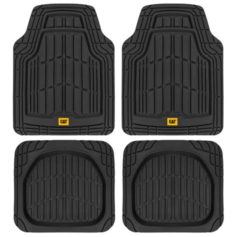 Buy Cat® Toughride Heavy Duty 4 Piece Rubber Floor Mats For Car Truck Van Suv Black Premium