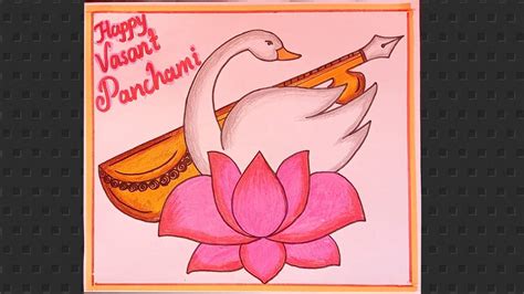 Basant Panchami Drawing Happy Vasant Panchami Poster Ideas How To