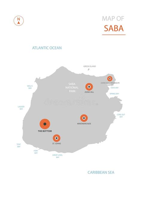 Mapa De Portugal Con Divisiones Administrativas Ilustraci N Del Vector