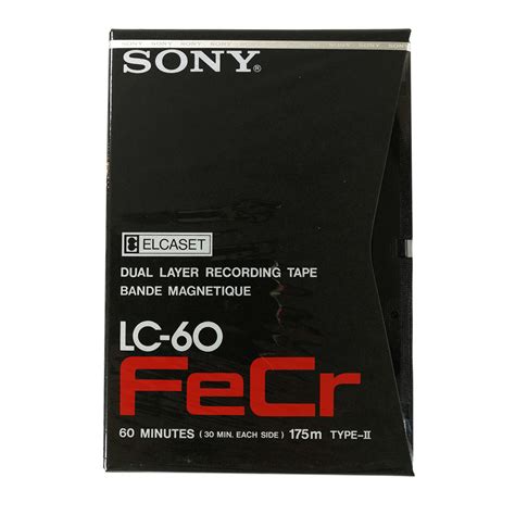 Sony Elcaset Lc 60 Fecr Chrome Cassette Tapes Retro Style Media