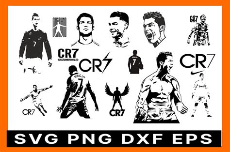 Cristiano Ronaldo Svg Cr7 Svg Laser Cut Files Cricut Glowforge Dxf Files Cnc Files