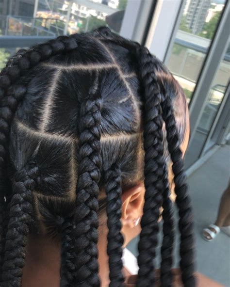 Braids By Chinia Llc On Instagram “huge Knotless Braids ️ Knotlessbraids Braidsatl Atlanta