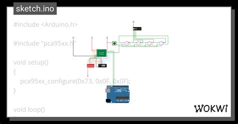 PCA9538 Show Wokwi ESP32 STM32 Arduino Simulator