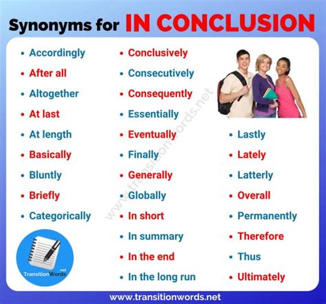 Other Ways To Say In Conclusion List Of Synonyms For In Conclusion