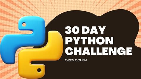 30 Day Python Programming Challenge