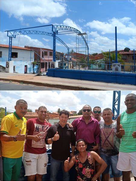 Secretário Rommeo Amin e o vereador Cézar Bombeiro inspecionam obras