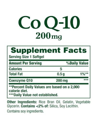 Coenzima CoQ10 200mg Antioxidante E Energia Celular