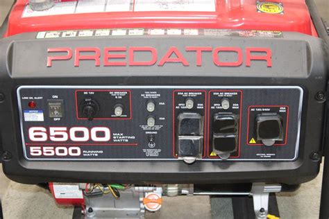 Predator 6500 Watt Gas Powered Portable Generator Property Room