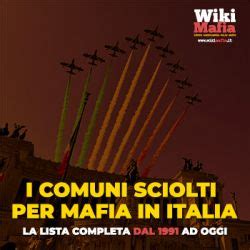 Comuni Sciolti Per Mafia WikiMafia