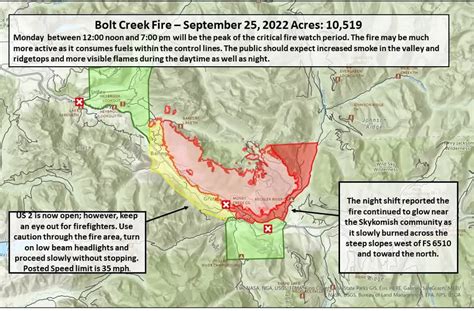 Bolt Creek Fire Picks Up Activity Evacuations Increased