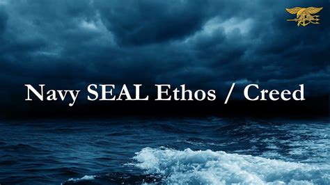 Navy Seal Ethos Creed Youtube