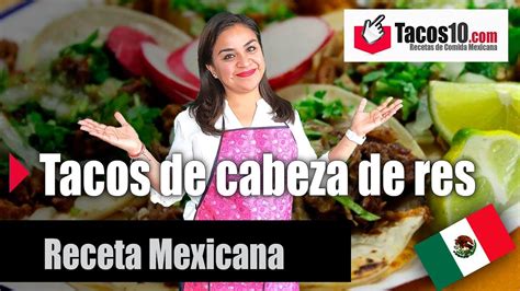 Cómo hacer Tacos de cabeza de res Receta Comida Mexicana YouTube