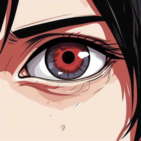 Premium Photo | Enhanced CloseUp Magnifying Itachi's Mysterious Eyes in ...