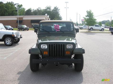 1995 Moss Green Pearl Jeep Wrangler Rio Grande 4x4 8973385 Photo 15 Car Color