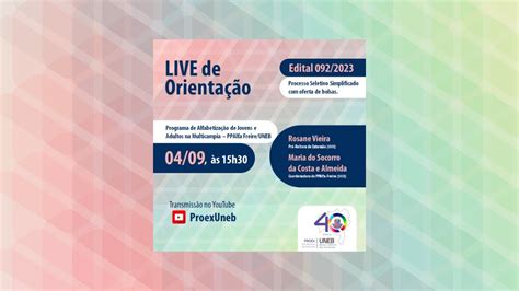 Live De Orienta O Edital Processo Seletivo