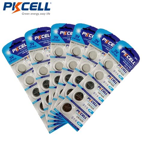 Pcs Pack Pkcell Cr V Lithium Battery Cr V Li Ion Button