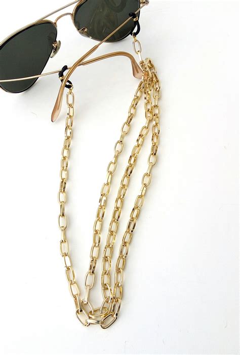 Gold Sunglasses Chain Eyeglasses Holder Gold Chain Sunglasses Necklace Laces For Sunglasses