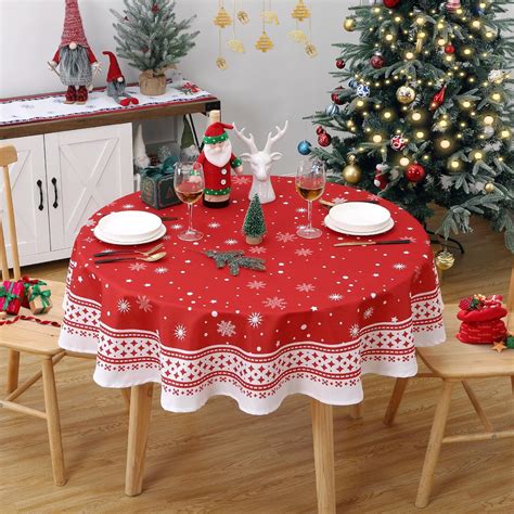 Amazon Roygrow Square Christmas Tablecloth X Inch Christmas