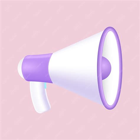 Premium Vector 3d Megaphone Icon Marketing Time Concept Symbols Speaker Social Media