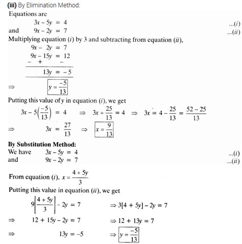 Ncert Solutions For Class Maths Chapter Pdf Pair Of Linear