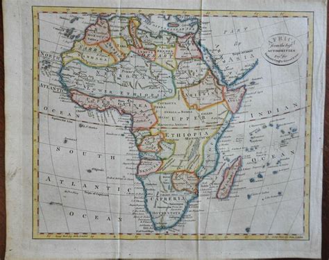 Africa Continent Guinea Congo Abyssinia Zanzibar Sudan Egypt 1802