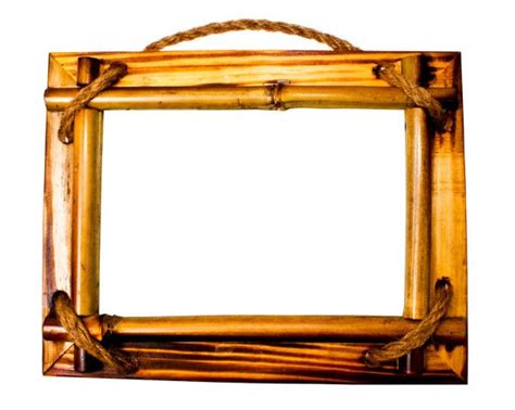 A Wooden Frame With Rope Around It