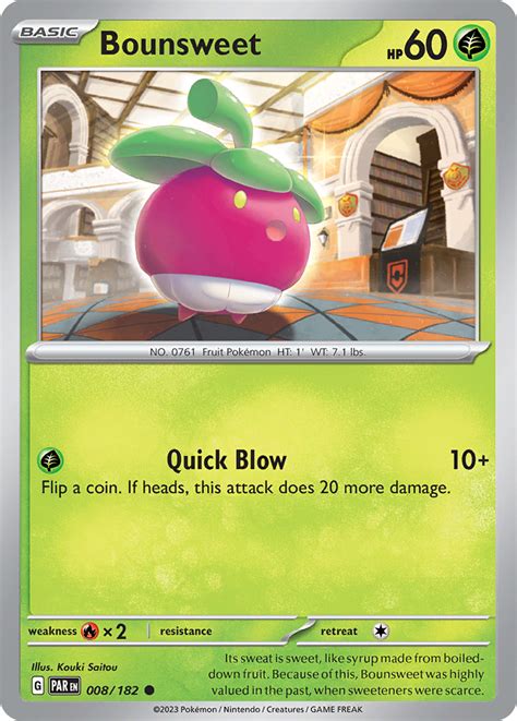 Bounsweet Paradox Rift Pokemon Card Pikawiz