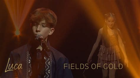 Year Old Luca Brugnoli Sings Fields Of Gold Live In Manila Youtube