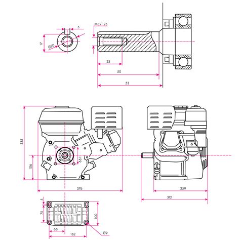 Eberth Ps Kw Benzinmotor Takt Zylinder Mm Welle