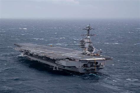 Atlantic Ocean Oct Uss Gerald R Ford Cvn Picryl Public