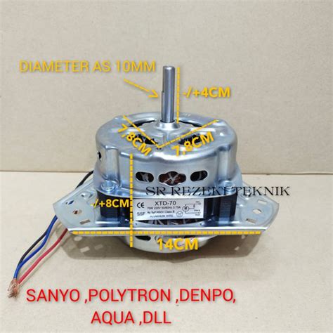 Jual Dinamo Pengering Mesin Cuci Sanyo Aqua Motor Spin Umum Kaki 3