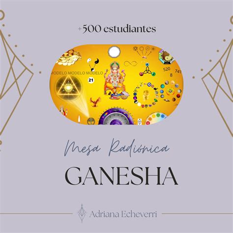 Mesa Radi Nica De Ganesha Para La Prosperidad Adriana Echeverri Hotmart