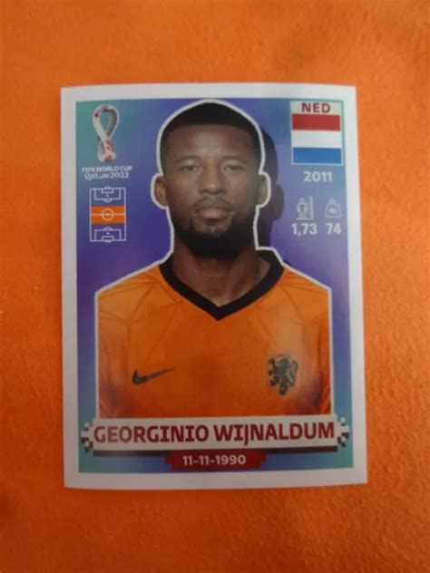 PANINI QATAR 2022 GEORGINIO WIJNALDUM NED 15 Netherlands BLU Version