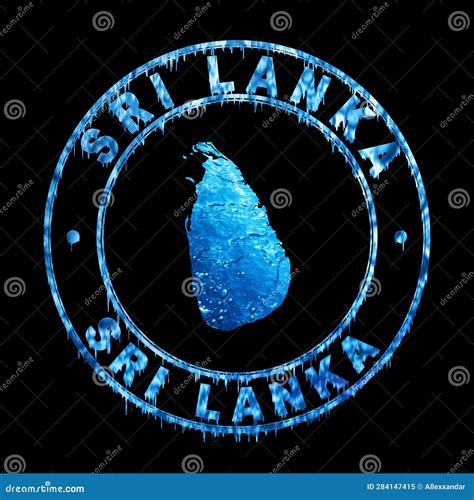 Map of Sri Lanka Water Concept Stock Illustration - Illustration of health, clean: 284147415