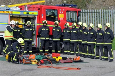 Cleveland Fire Brigade Auxiliaries Training In Preparation For National